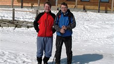 Mladí Vladimír (vlevo) zaal na Lysé hoe pracovat v roce 1994, jeho bratr...