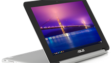Chromebook Asus Flip nabízí kovové provedení a dotykový otáčecí displej.