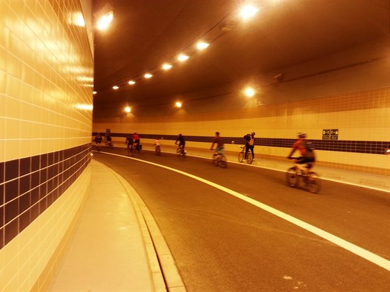 První metry v tunelu Blanka.