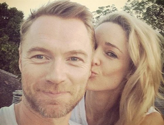 Ronan Keating a Storm Uechtritzová v dob zásnub 