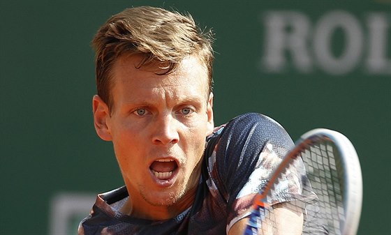 Tomá Berdych na turnaji v Monte Carlu.