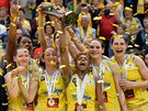 HISTORICKÝ ÚSPCH. Basketbalistky praského USK slaví triumf v Eurolize. Ve...