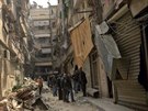V Aleppu pokraují boje, fotografie zveejnila státní tisková agentura SANA...