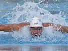 Americký plavec Michael Phelps byl nejrychlejí na trati 100 metr motýlek na...