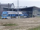 Souprava City Elefant vyjídí z nádraí Monov - Ostrava Airport. (13. dubna...