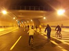 Cyklojízda v tunelu Blanka (16. dubna 2015)