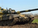 Ruský tank T-90 A v akci