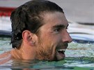 Michael Phelps poté, co vyhrál na mítinku v americkém mst Mesa závod na  100...