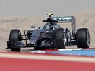 Nico Rosberg bhem tréninku na Velkou cenu Bahrajnu