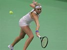 Kristina Mladenovicová v prbhu semifinále Fed Cupu
