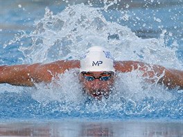 Americk plavec Michael Phelps byl nejrychlej na trati 100 metr motlek na...