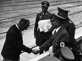 Adolf Hitler na olympid v Mnichovu v roce 1936