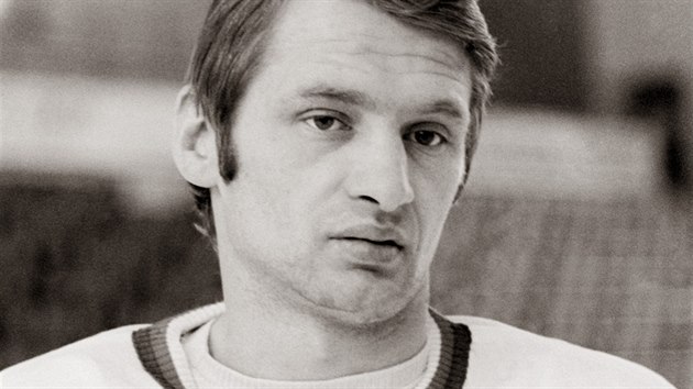 Hokejov reprezentant Jaroslav Holk na snmku z 16. nora 1972