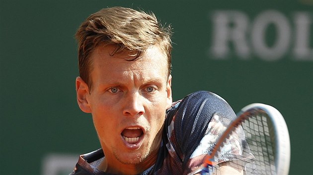 Tom Berdych na turnaji v Monte Carlu.