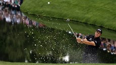 Phil Mickelson ve finálovém kole turnaje Masters v August.