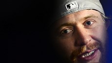 �eský hokejový reprezentant Jakub Vorá�ek po p�íletu ze zámo�í do Prahy.