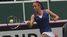 TO JET STIHNU. Francouzka Caroline Garciaová v semifinále Fed Cupu proti...