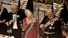 Dánská královna Margrethe II. zaala 75. narozeniny slavit u ve stedu, kdy...
