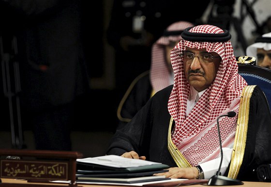 Korunní princ Mohamed bin Nájif. (29. dubna 2015)