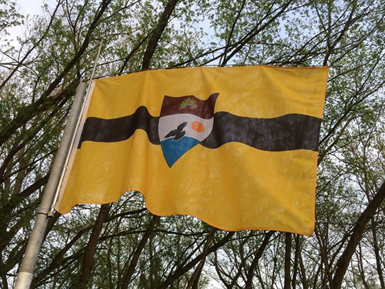 Vlajka samozvaného státu Liberland