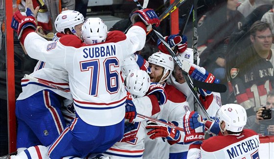 Hokejisté Montrealu slaví tetí výhru nad Ottawou.
