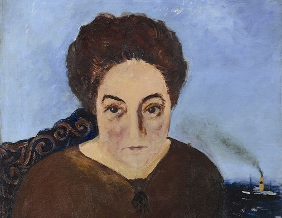 Josef íma, Portrét Marguerite Neveux, 1922