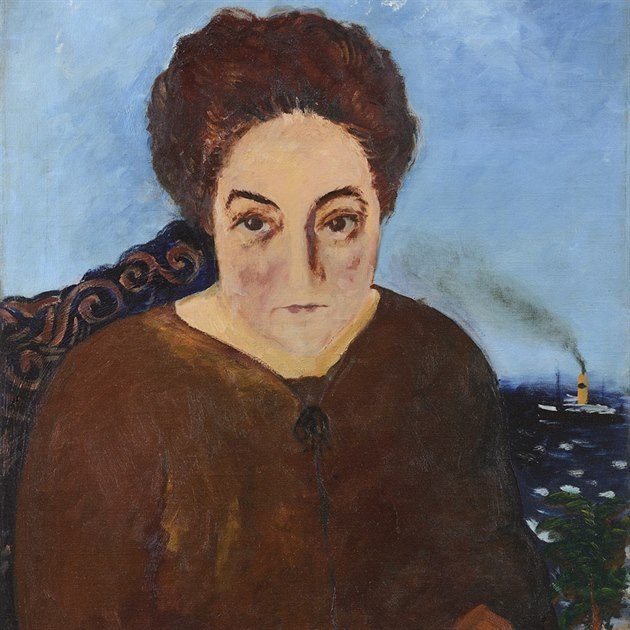 Portrét Marguerite Neveux od Josefa ímy.