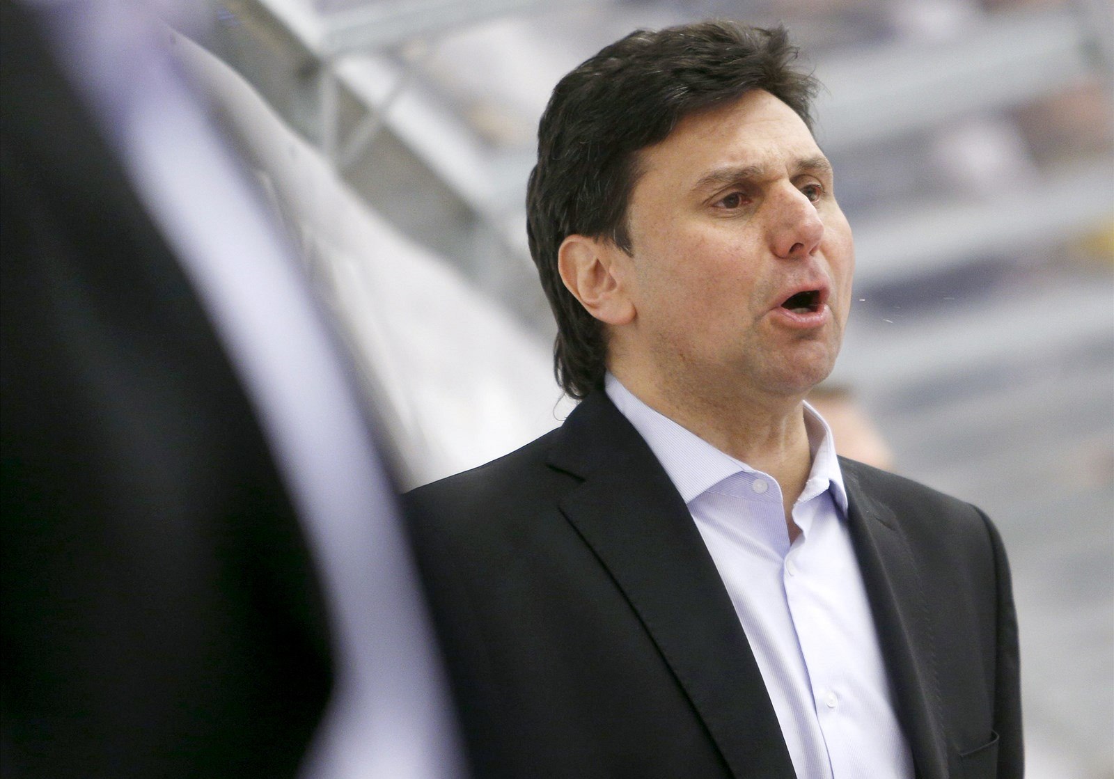 Hokejový kou� Vladimír R��i�ka p�i utkání Euro Hockey Tour proti výb�ru...