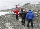 Pohled do základního tábora pod Mount Everestem (26. dubna 2015)