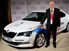 OFICIÁLNÍ VZ. Automobil koda Superb v národních barvách bude oficiálním vozem...