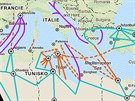 Hlavní trasy migrant do Evropy