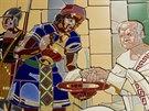 Kopie keramické mozaiky Jano Koehlera pro kíovou cestu na Hostýn od socha...