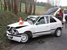 Nehoda dvou aut se stala ve tvrtek odpoledne u Romberka nad Vltavou.