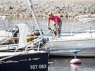 Andrea Tomeková provozuje s manelem pjovnu plachetnic na molu B v pístavu...