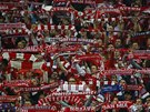 Fanouci Bayernu Mnichov bhem tvrtfinálové odvety Ligy mistr proti Portu.