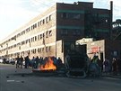 Nepokoje v Jihoafrickém Johannesburgu (17. dubna 2015)