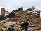 Následky zamětřesení v Káthmándú (25. dubna 2015)