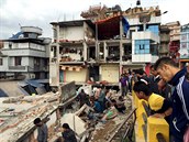 Následky zamětřesení v Káthmándú (25. dubna 2015)