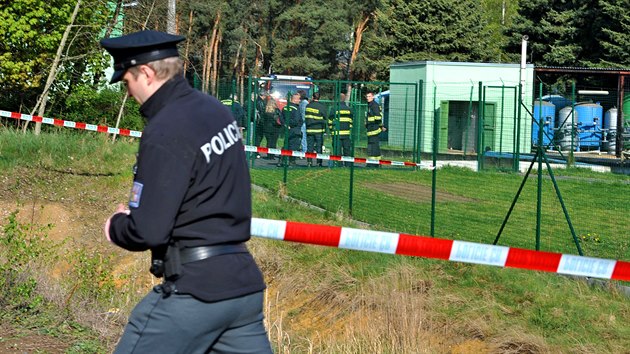 V Nanech na Plzesku zemel lovk, kter se na mstnm koupaliti nadchal chloru. (29. dubna 2015)