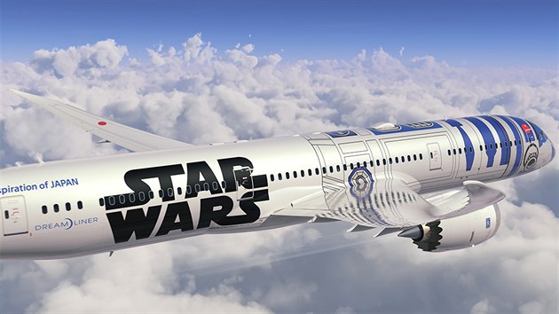 Dreamliner All Nippon Airways ve Star Wars proveden