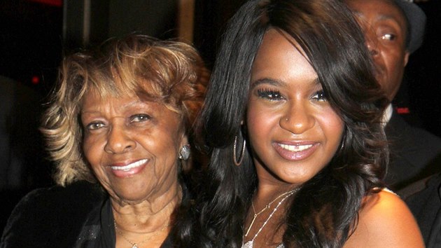 Cissy Houstonov a jej vnuka Bobbi Kristina Brownov (New York , 22. jna 2012)