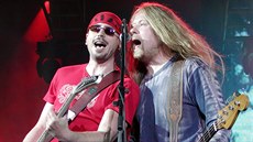 Tomá Krulich (vlevo) hraje na kytaru v nejznámjí souasné eské rockové...