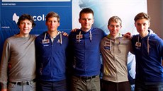 AMBICIÓZNÍ FORMACE. Bikový tým �eská spo�itelna-Accolade Radima Ko�ínka (vlevo)...