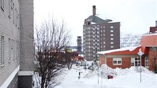 Tb ve védském mst Kiruna ustoupí i velké bytové domy, jejich demolice...