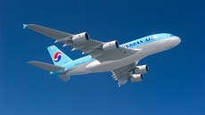 Naposledy byl A380 na Ruzyni plánovan v barvách Korean Air. Letos piletí s Emirates.