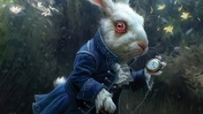 Pracovní snímky k filmu Alenka v íi div - Bílý králík (koncept , Michael...