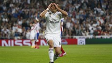 TO JSEM PECE ML DÁT. Javier Hernandez z Realu Madrid po nepromnné anci.
