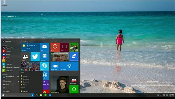 Nov se Windows 10 objeví vysouvací nabídka se slokami.