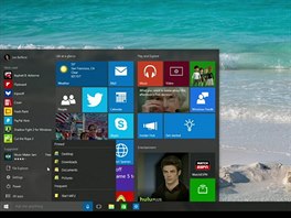 Nově se Windows 10 objeví vysouvací nabídka se složkami.