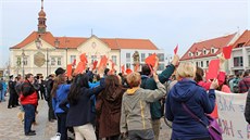 Milo� Zeman kon�í v Brandýse svoji t�ídenní náv�t�vu v kraji. Jeho odp�rci tam...